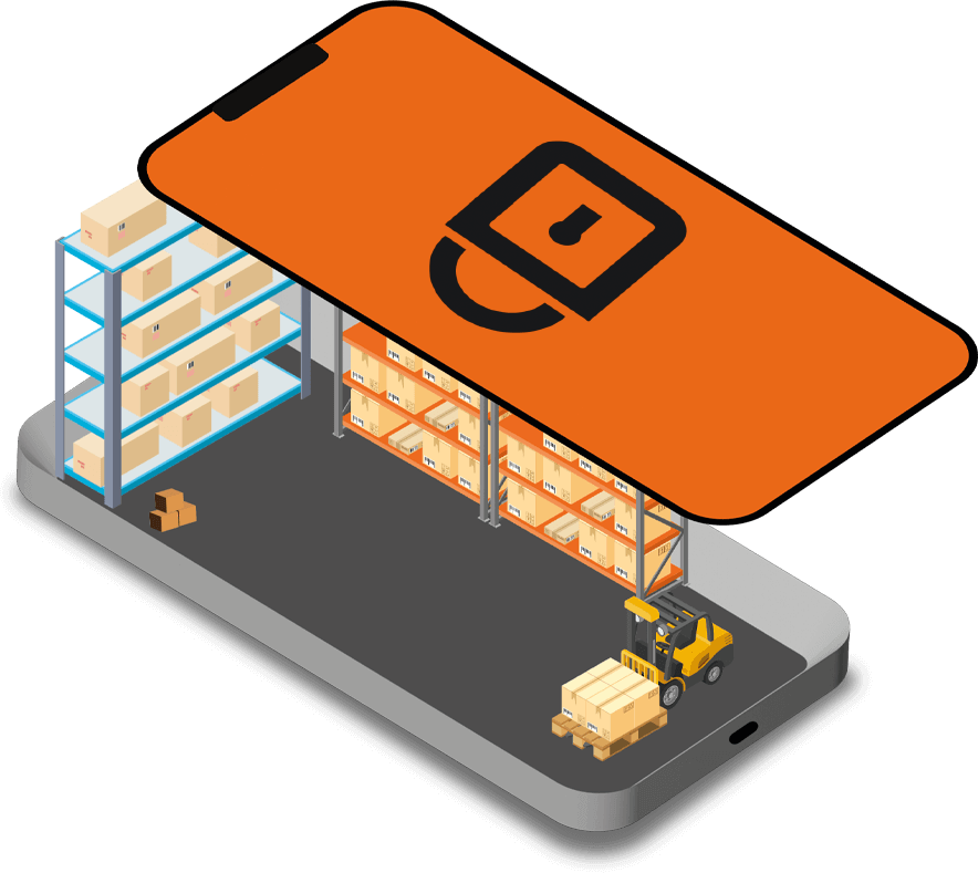 grafica deposito mobili con logo